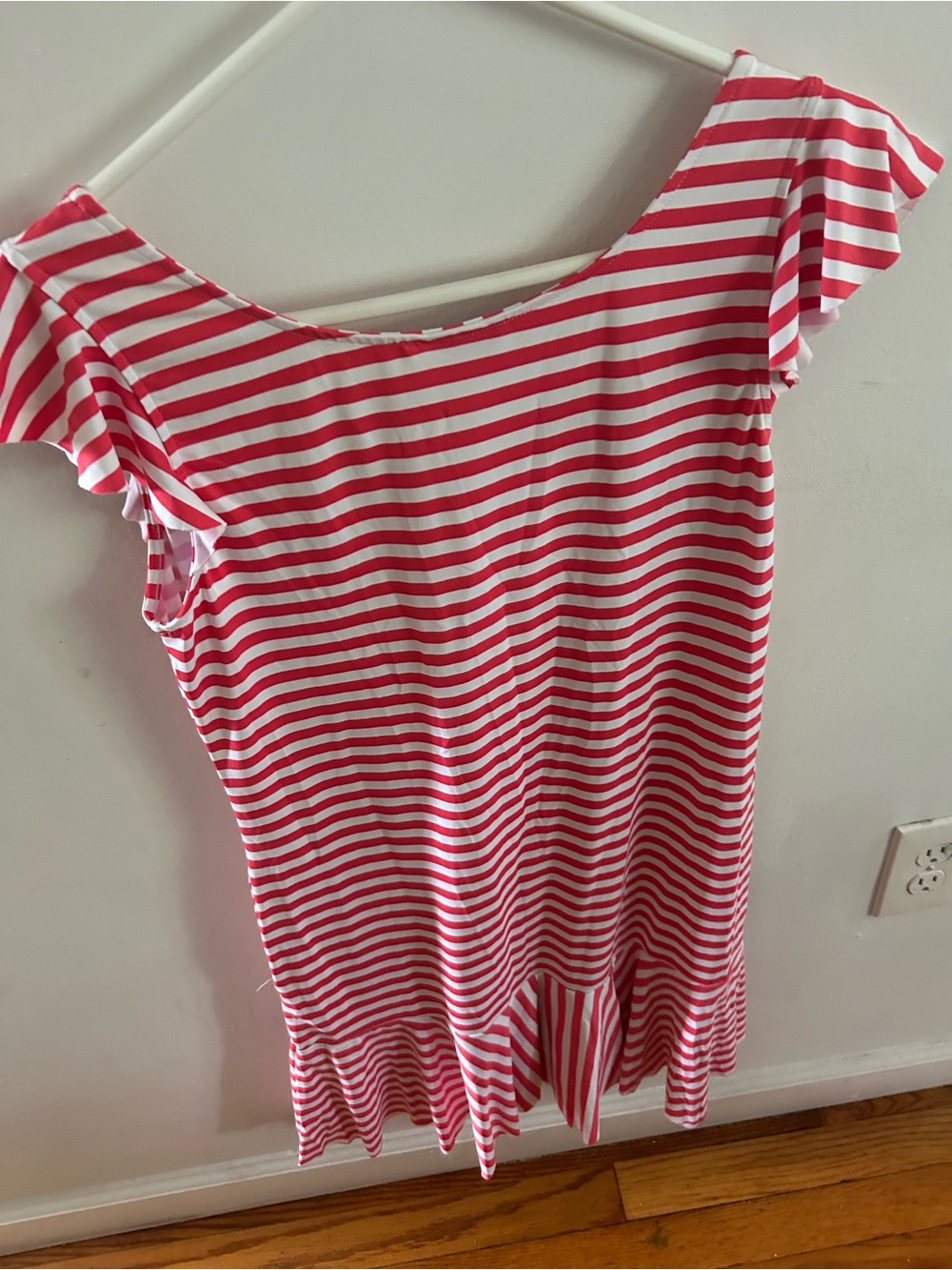 Tommy Bahama Pink and White Striped Swim Coverup